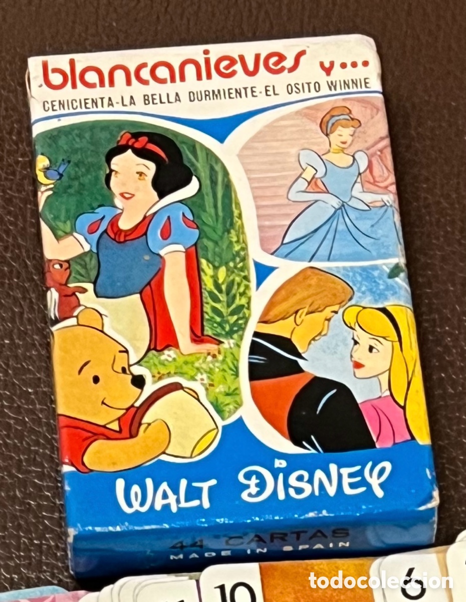Barajas de cartas: Baraja Infantil. BLANCANIEVES Y &hellip; Fournier. Walt Disney. A&ntilde;os 80.