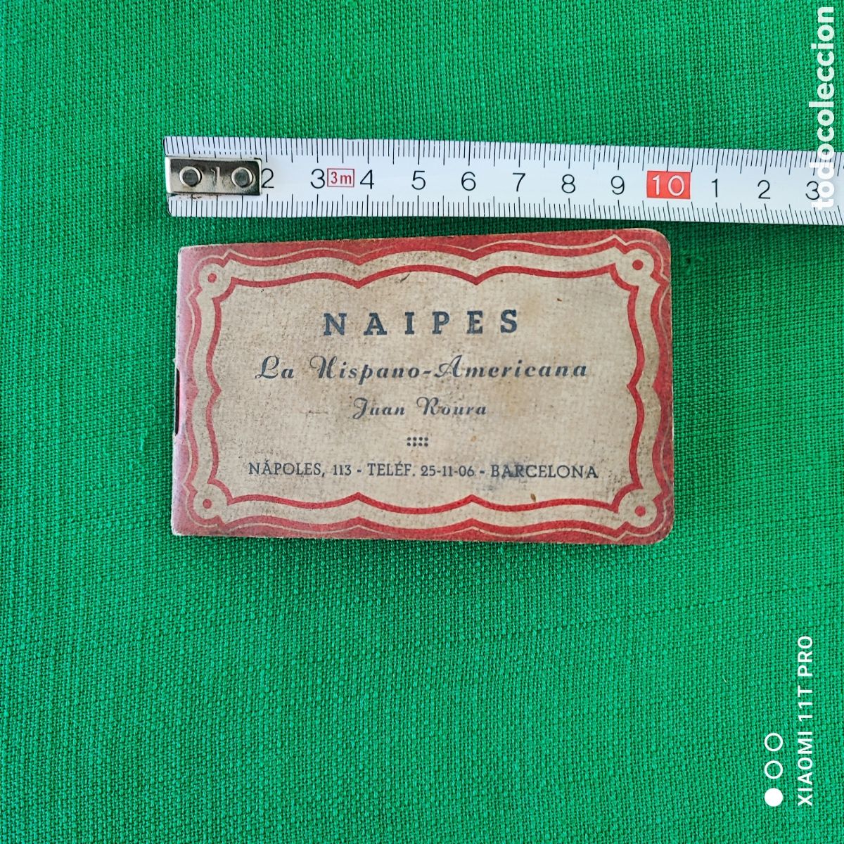 Barajas de cartas: Libreta de naipes, cartas Joan Roura. La Hispano Americana.