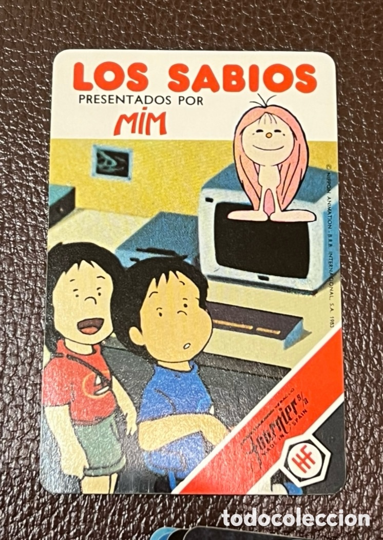 Barajas de cartas: Baraja Infantil. LOS SABIOS. Fournier. MIM. 1984.