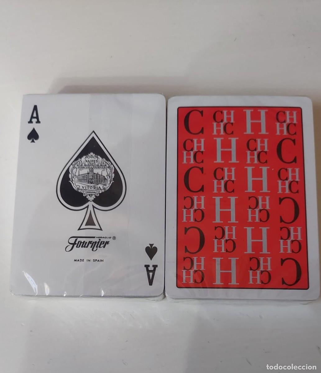 Barajas de cartas: BARAJA DE CARTAS HERACLIO FOURNIER PUBLICIDAD DISE&Ntilde;ADORA CAROLINA HERRERA POKER 54 NAIPES PRECINTADA