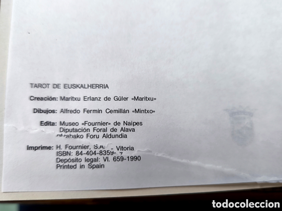 Barajas de cartas: TAROT DE EUSKALHERRIA 1990 VITORIA - Foto 3