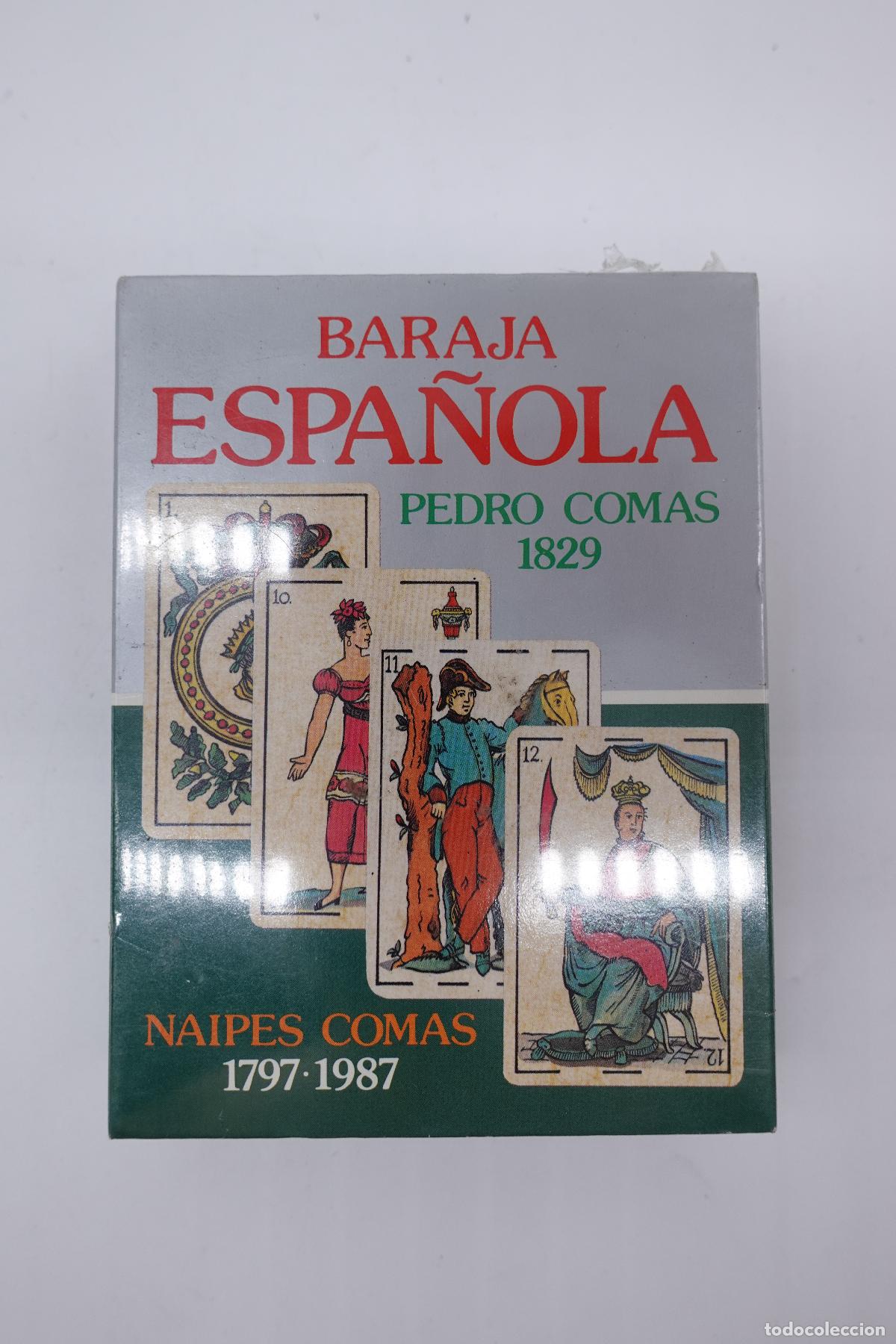 Barajas de cartas: BARAJA ESPA&Ntilde;OLA PEDRO COMAS 1822 NAIPES COMAS 1797-1987 PRECINTADA