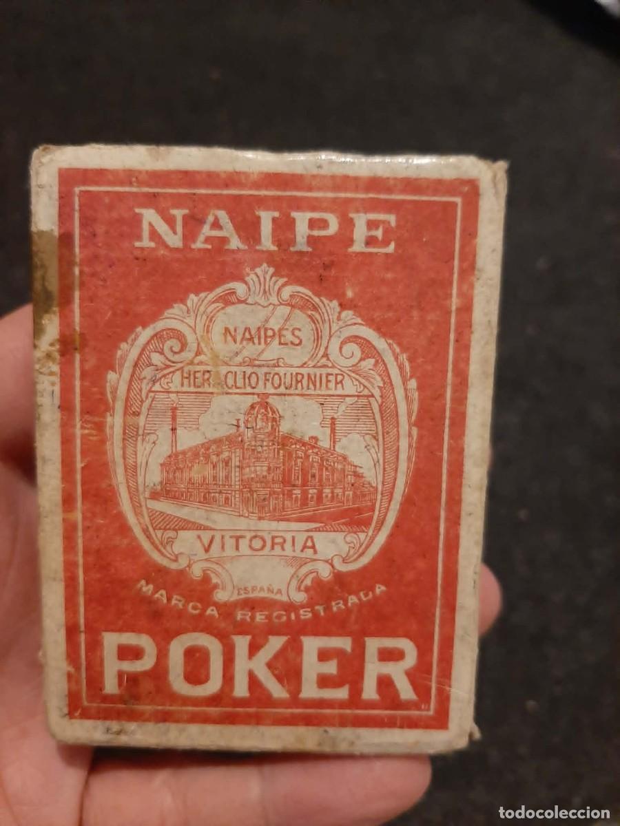 Kartenspiele: baraja antigua poker viuda e hijos de heraclio fournier (original prueba estampado) a&ntilde;os 30