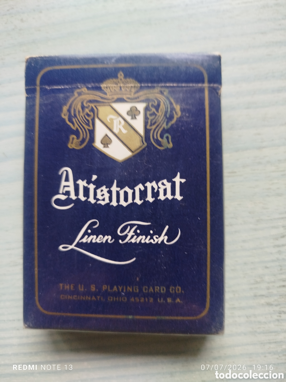 Barajas de cartas: Antiguas cartas poker aristocrat.