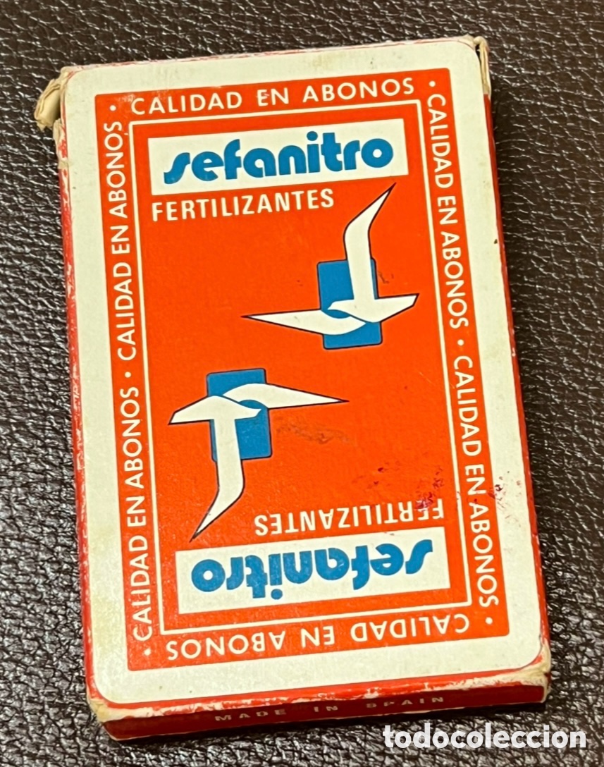 Barajas de cartas: Baraja Espa&ntilde;ola. Publicidad SEFANITRO. Fertilizantes. Fournier.