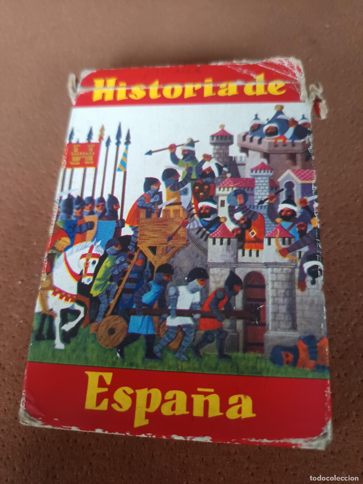 Barajas de cartas: ANTIGUA BARAJA INFANTIL HISTORIA DE ESPA&Ntilde;A HERACLIO FOURNIER COMPLETA 48 CARTAS E INSTRUCCIONES