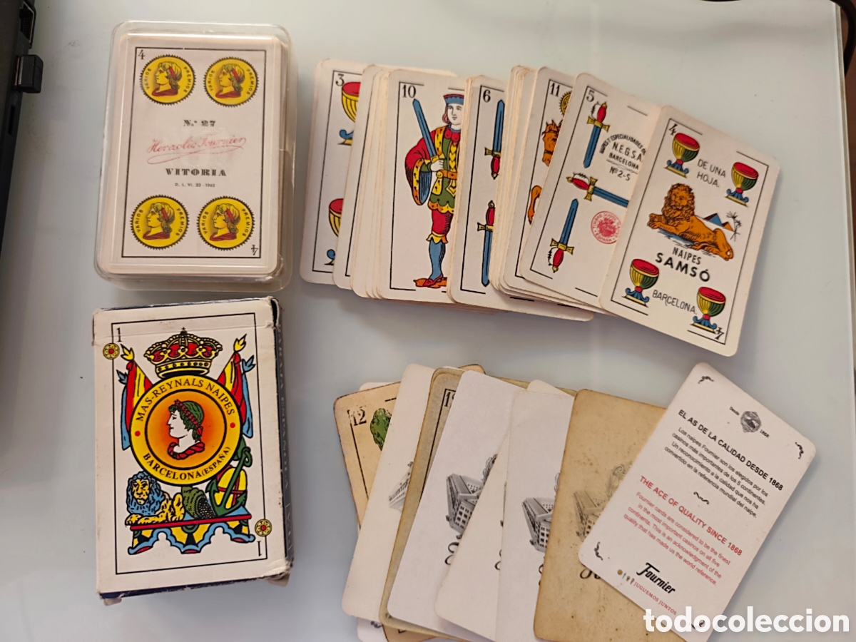Barajas de cartas: Lote naipes vintage. Varias marcas y tipos