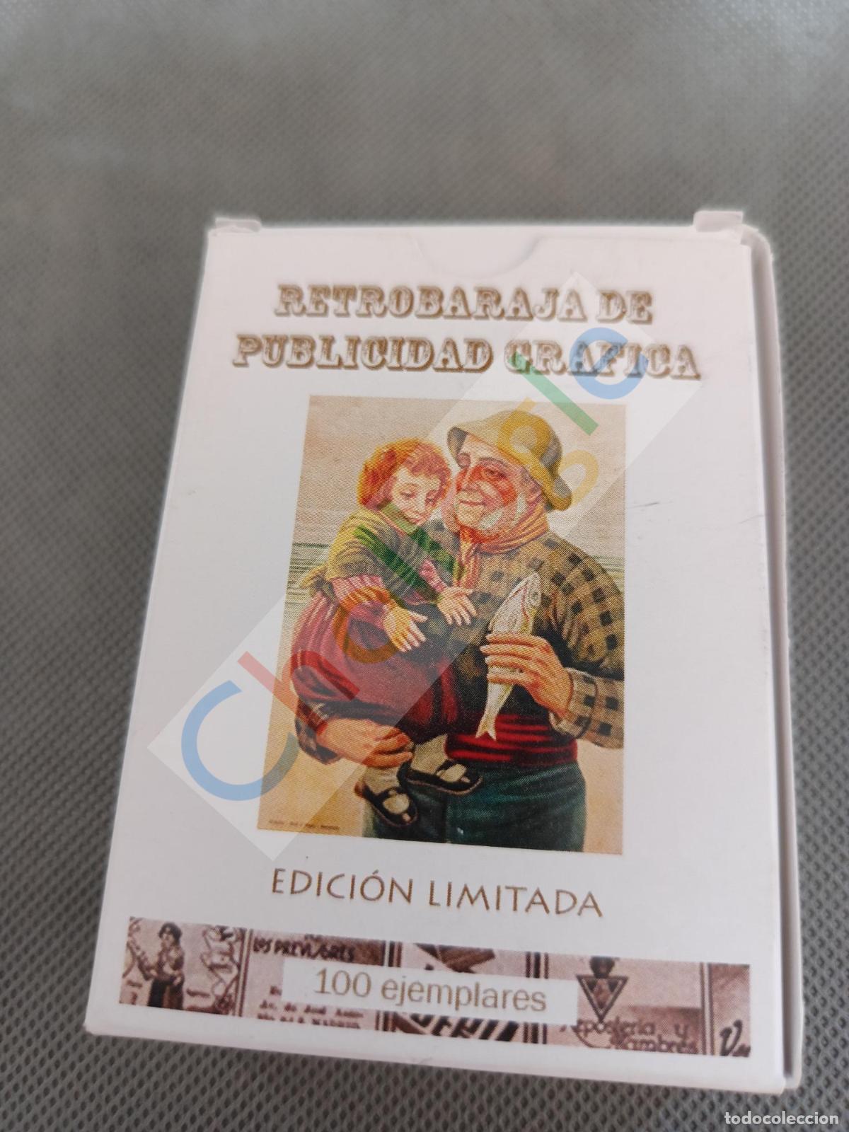 Barajas de cartas: Baraja con publicidad gr&aacute;fica antigua edicion limitada
