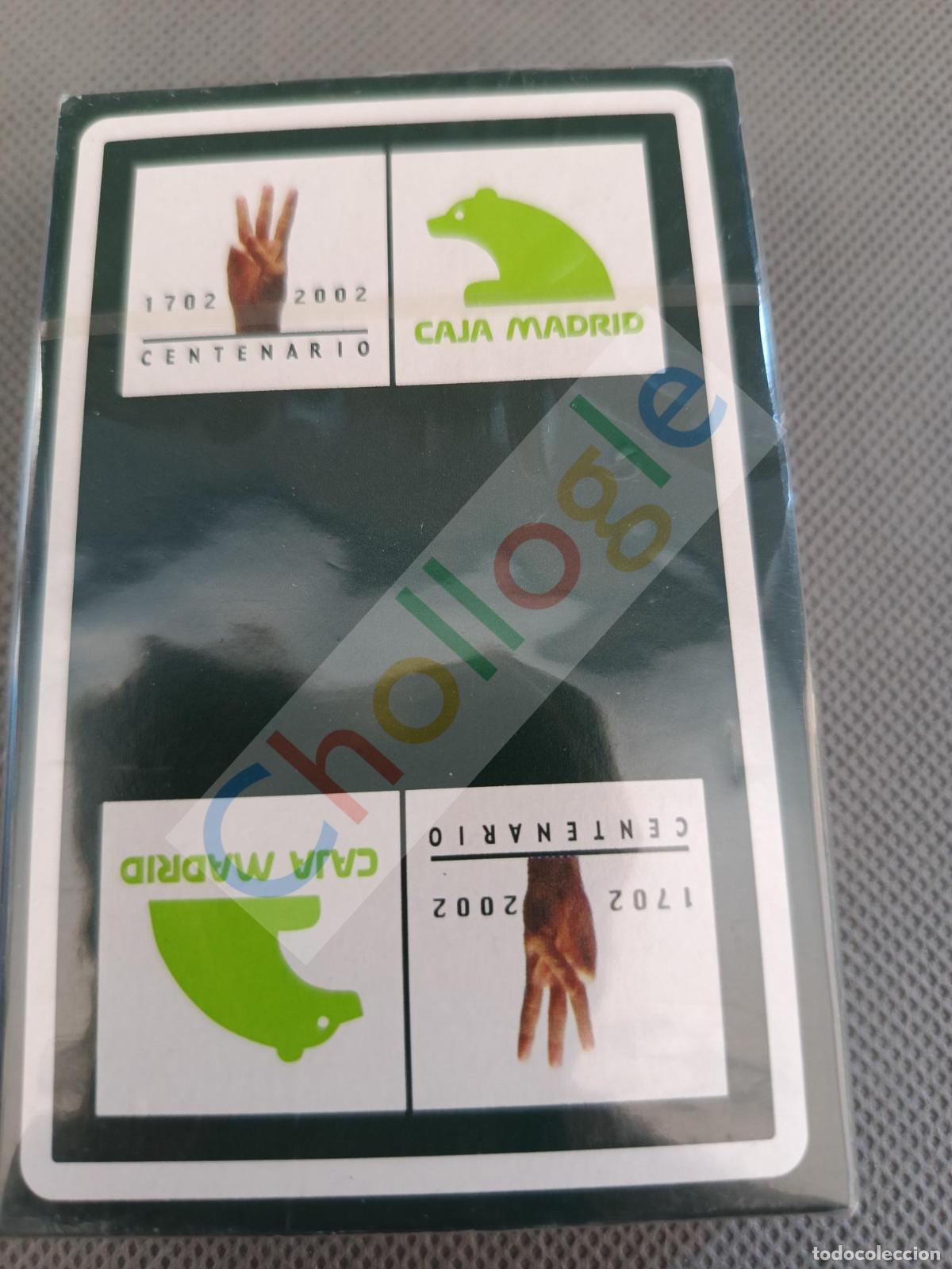 Barajas de cartas: Naipes Fournier Centenario 1702 2002 Caja de Madrid PRECINTADA