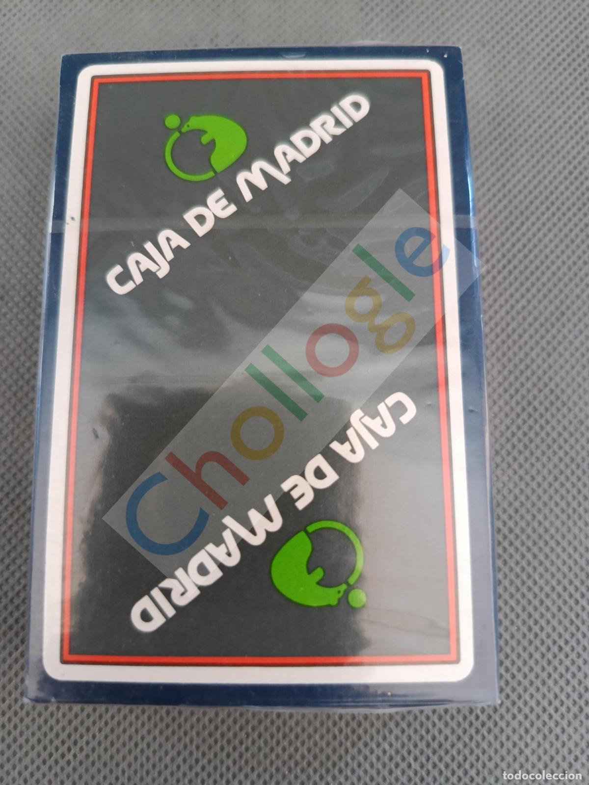 Barajas de cartas: Naipes Fournier logo Caja de Madrid PRECINTADA