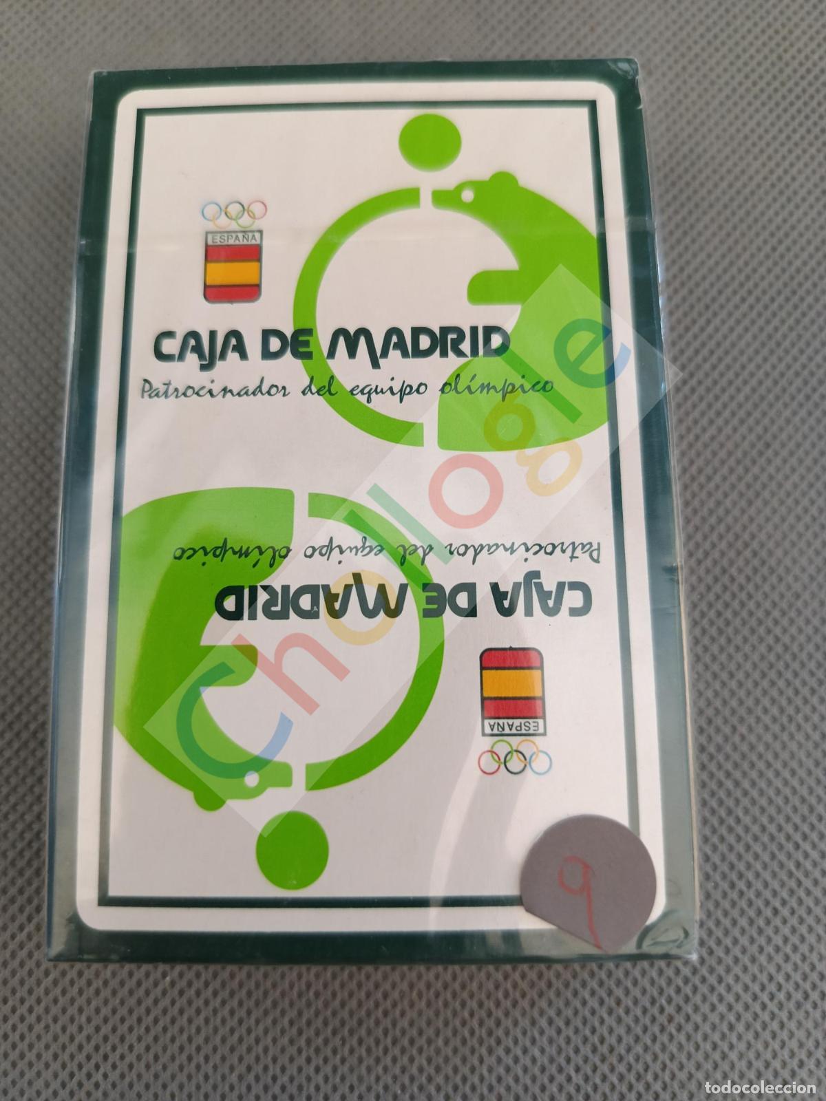 Barajas de cartas: Naipes Fournier patrocinador del equipo olimpico Caja de Madrid PRECINTADA