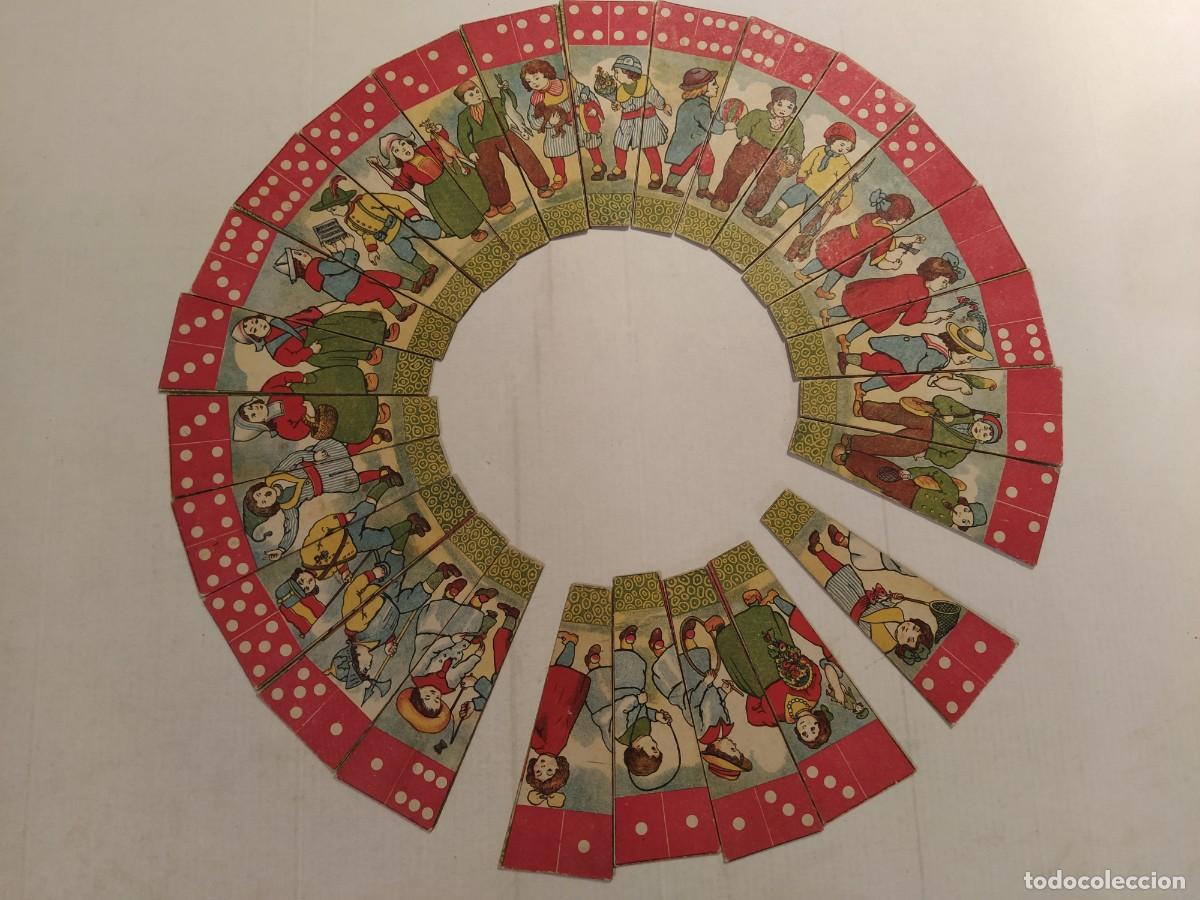Barajas de cartas: DOMINO CIRCULAR - INCOMPLETO - 25 FICHAS - DOMINO ANTIGUO - ORIGINAL -VER FOTOS