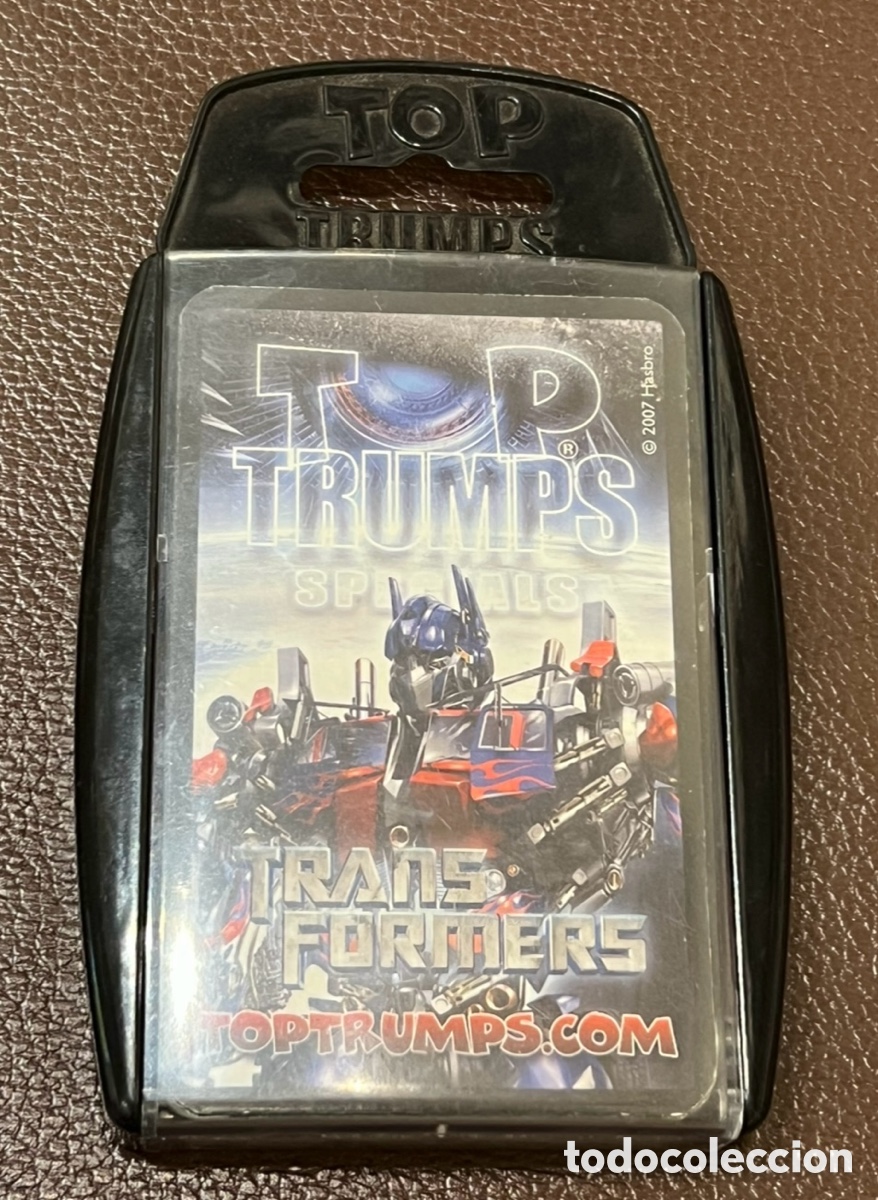 Barajas de cartas: Baraja Infantil. TOP TRUMPS. Transformers. 2007. - Foto 2