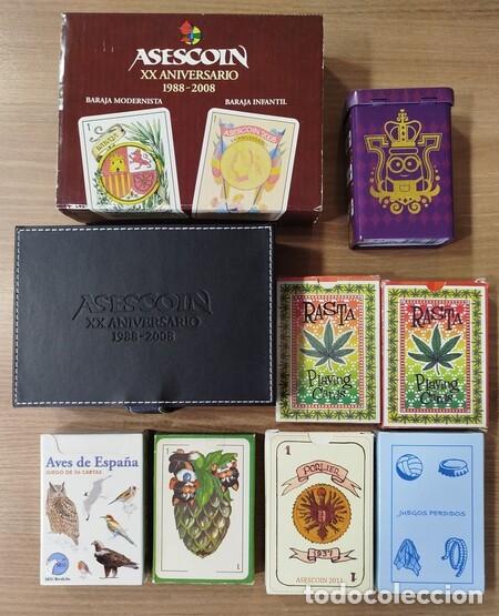 Barajas de cartas: Lote de nueve Barajas de muy diversos temas.