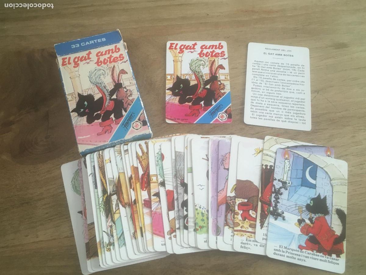 Barajas de cartas: el gat amb botes fournier baraja de cartas completa muy buen estado