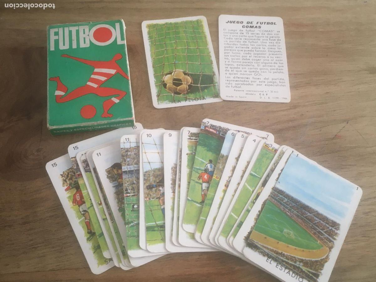 Barajas de cartas: futbol naipes comas baraja de cartas completa muy buen estado