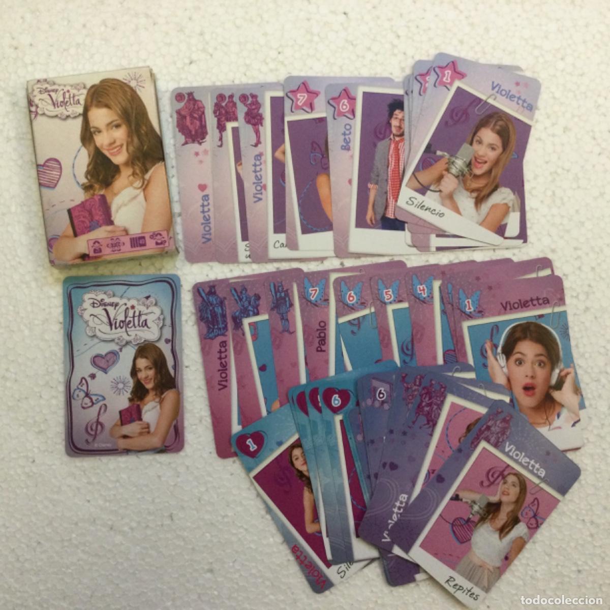 Barajas de cartas: Baraja infantil Violetta. Disney. NUEVA