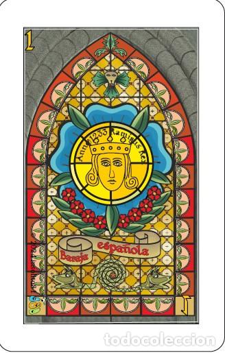 Mazzi di carte: Baraja espa&ntilde;ola Fantas&iacute;a Vidriera // Fantasy glass stained spanish style card deck