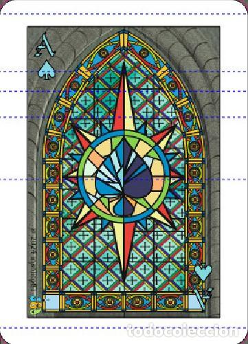 Jeux de cartes: Baraja de p&oacute;ker Fantas&iacute;a Vidriera // Fantasy Glass stained poker card deck