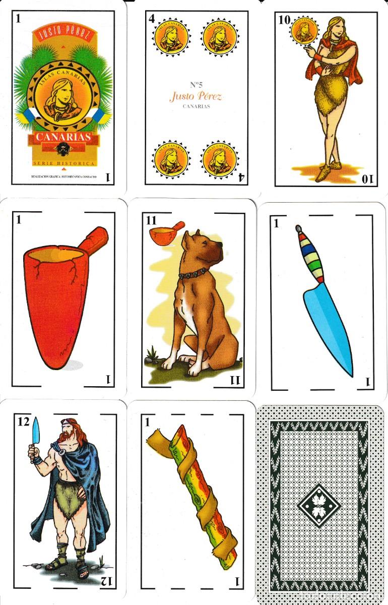 Barajas de cartas: BARAJA ESPA&Ntilde;OLA CANARIA N&ordm; 5 JUSTO PEREZ