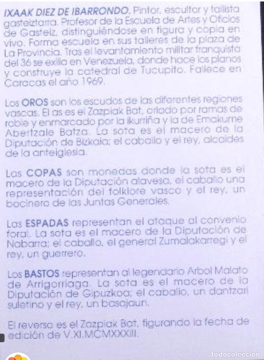 Barajas de cartas: BARAJA VASCA - Foto 9