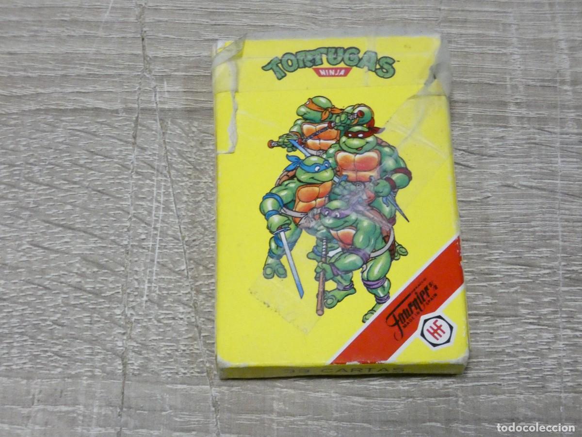 Barajas de cartas: ARKANSAS1980 ARKANSAS1980 BARAJA JUEGO INFANTIL TORTUGAS NINJA FOURNIER CAJA ALGO ROTA