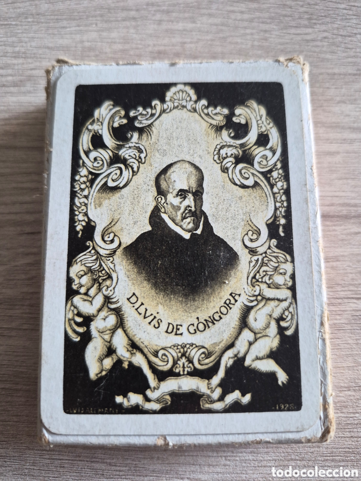 Kartenspiele: Baraja Naipes Luis G&oacute;ngora de Hijos Heraclio Fournier - POKER 18 - Completa - Timbre Dos Pesetas .