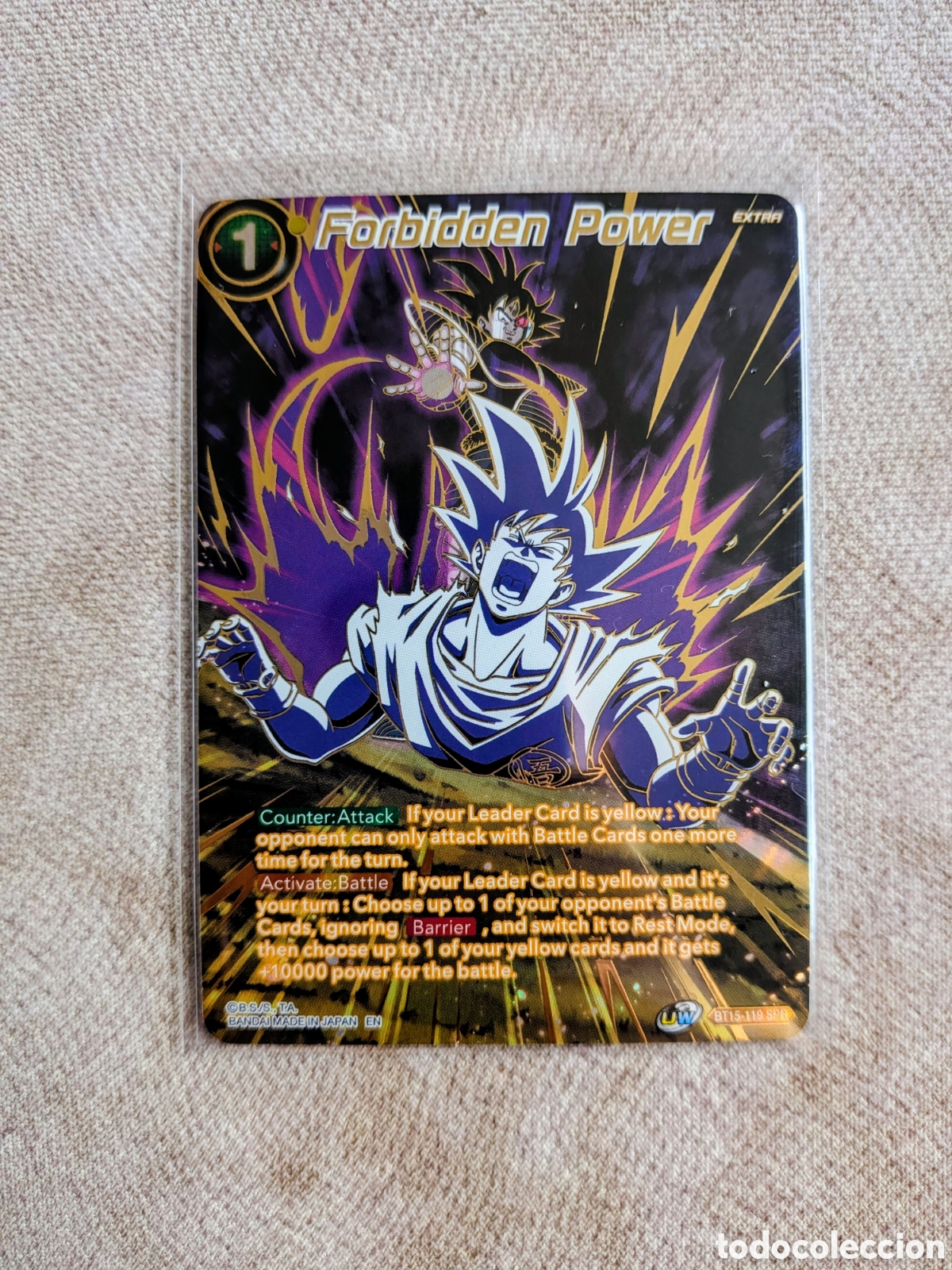 Barajas de cartas: Carta Dragon Ball Super Game - SPR (BT15-119)
