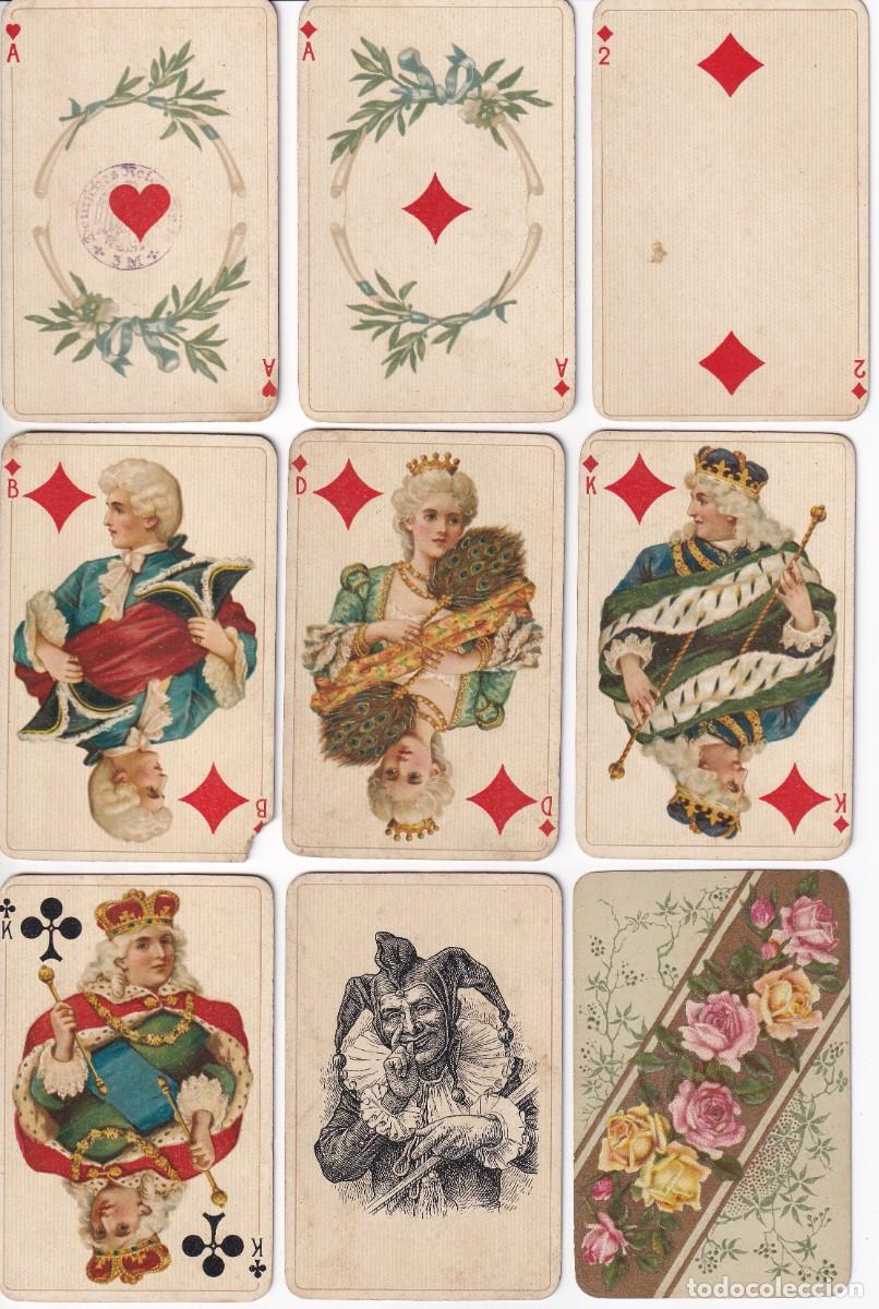Jeux de cartes: BARAJA COMPLETA DE POKER DE ALEMANIA DE B. DONDORF CON SELLO DEUTSCHES REICH DEL A&Ntilde;O 1895