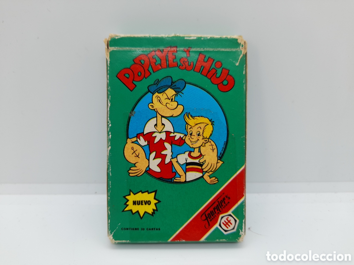 Barajas de cartas: ANTIGUA BARAJA DE CARTAS FOURNIER. POPEYE Y SU HIJO. A&Ntilde;O 1989. COMPLETA