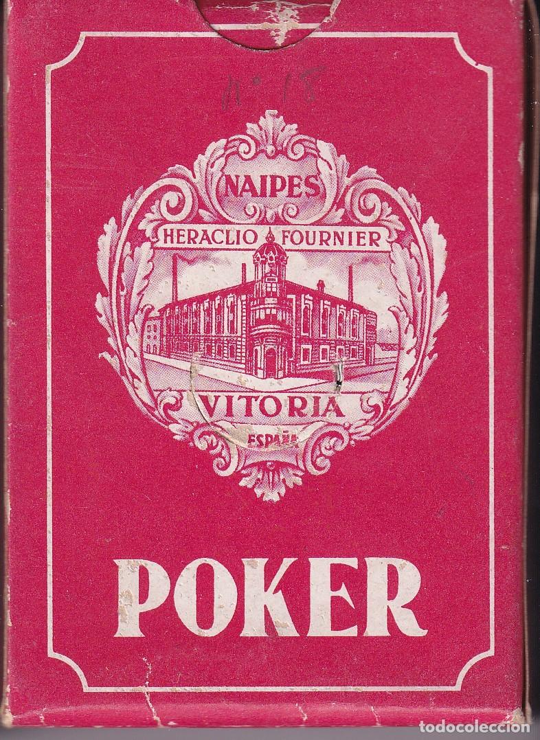 Barajas de cartas: 362B- BARAJA COMPLETA DE POKER DEL A&Ntilde;O 1939 HIJOS DE HERACLIO FOURNIER REFRIGERACION FRIKEY (NUEVA)
