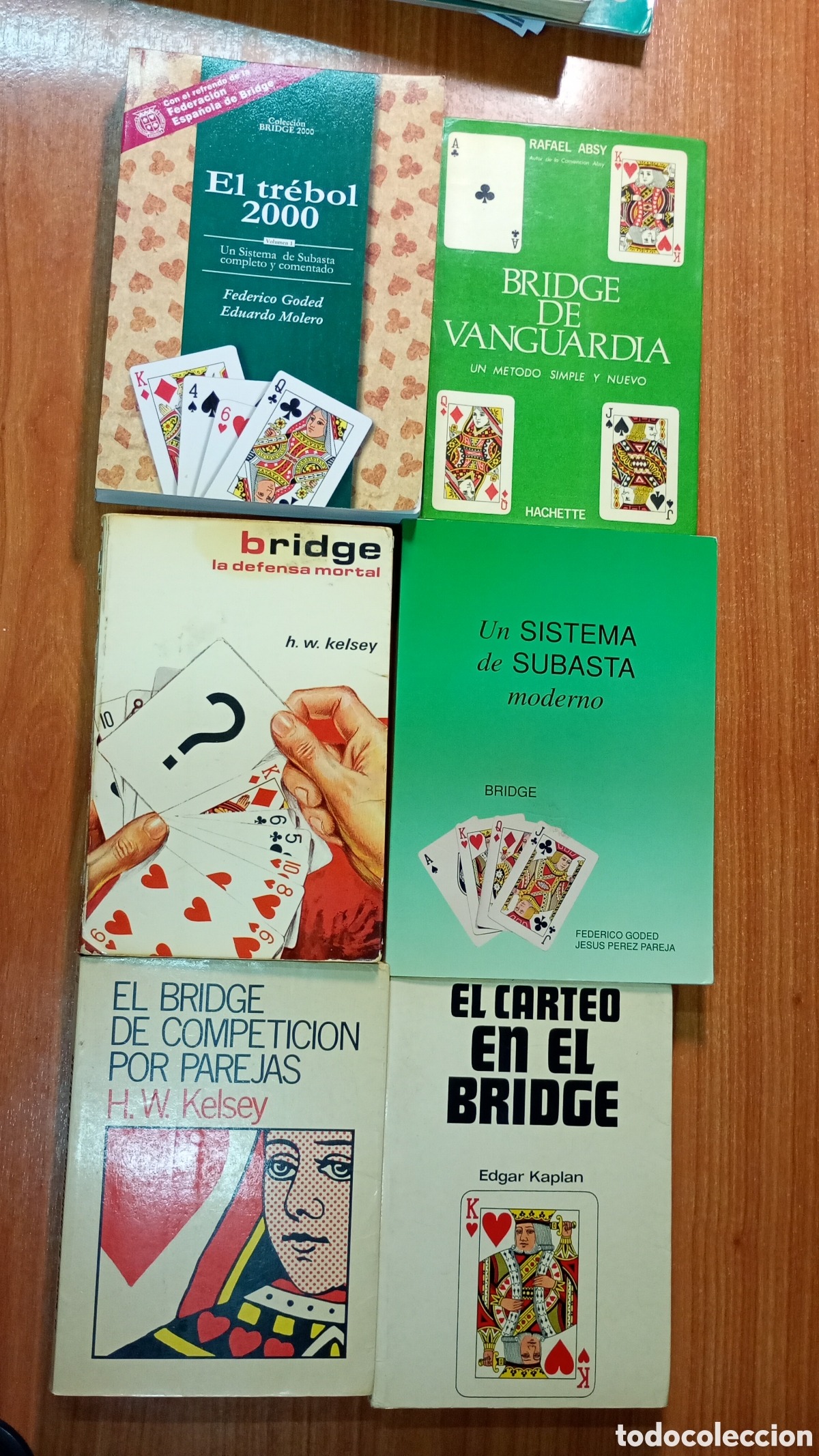 Barajas de cartas: Bridge: lote 6 libros: Asby, Goded, Kelsey, Kaplan...