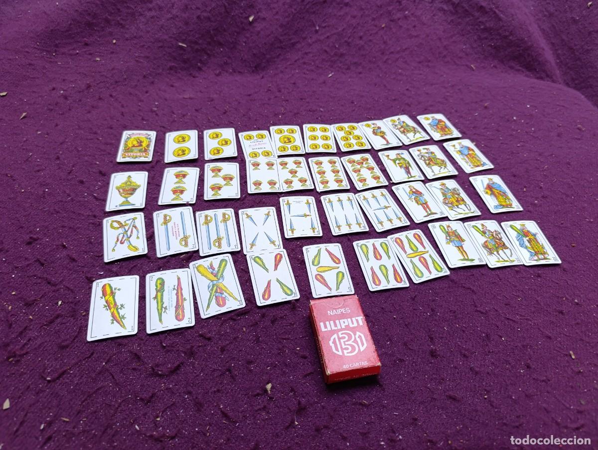 Barajas de cartas: Baraja espa&ntilde;ola de cartas peque&ntilde;a, Liliput, Fournier, completa, en su caja