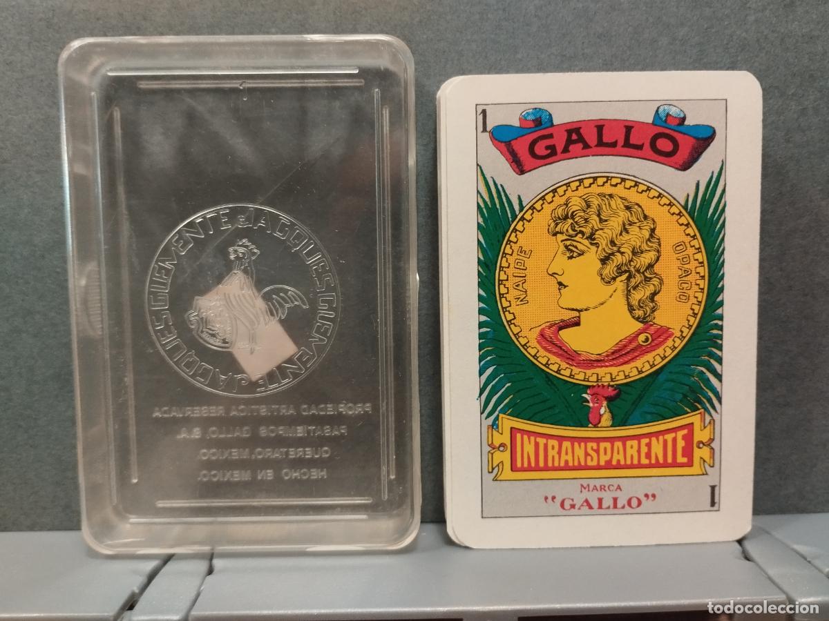 Barajas de cartas: BARAJA ESPA&Ntilde;OLA PUBLICITARIA DE MEXICO. PASATIEMPOS GALLO. EN SU CAJA.
