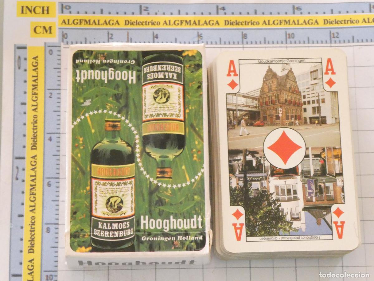 Barajas de cartas: BARAJA DE CARTAS DE P&Oacute;KER. BEBIDAS. HOOGHOUDT HOLANDA LICOR WHISKY GINEBRA. 80GR