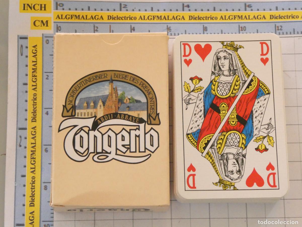 Barajas de cartas: BARAJA DE CARTAS DE P&Oacute;KER. BEBIDAS. CERVEZAS TONGERLO ABAD&Iacute;A B&Eacute;LGICA. 80GR
