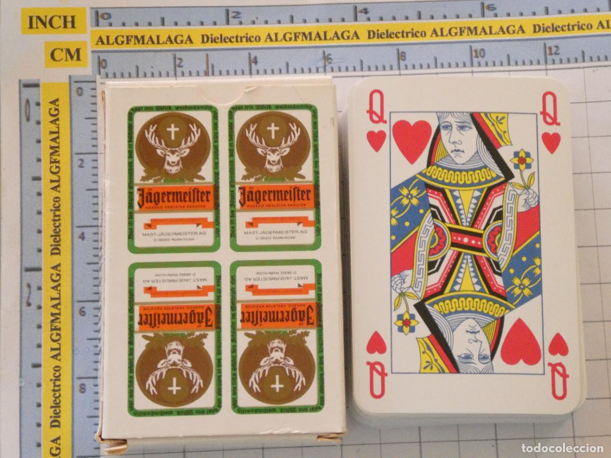 Barajas de cartas: BARAJA DE CARTAS DE P&Oacute;KER. BEBIDAS. J&Auml;GERMEISTER LICOR HIERBAS ALEMANIA. 100GR