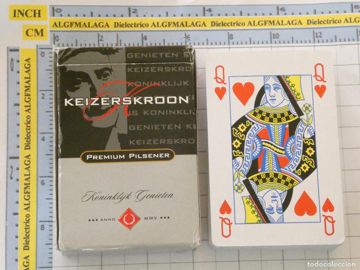 Barajas de cartas: BARAJA DE CARTAS DE P&Oacute;KER. BEBIDAS. KEIZERSKROON PREMIUM PILSENER. 100GR