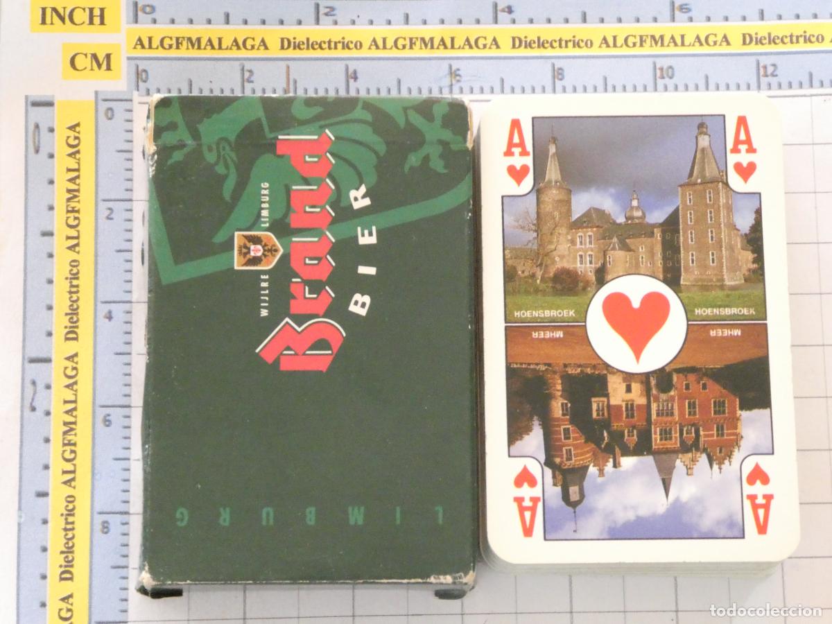 Barajas de cartas: BARAJA DE CARTAS DE P&Oacute;KER. BEBIDAS. BRAND BIER LIMBURGO HOLANDA. 100GR