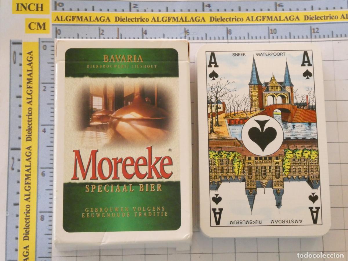 Barajas de cartas: BARAJA DE CARTAS DE P&Oacute;KER. BEBIDAS. CERVEZA HOLANDA MOREEKE BIER BAVARIA. 90GR