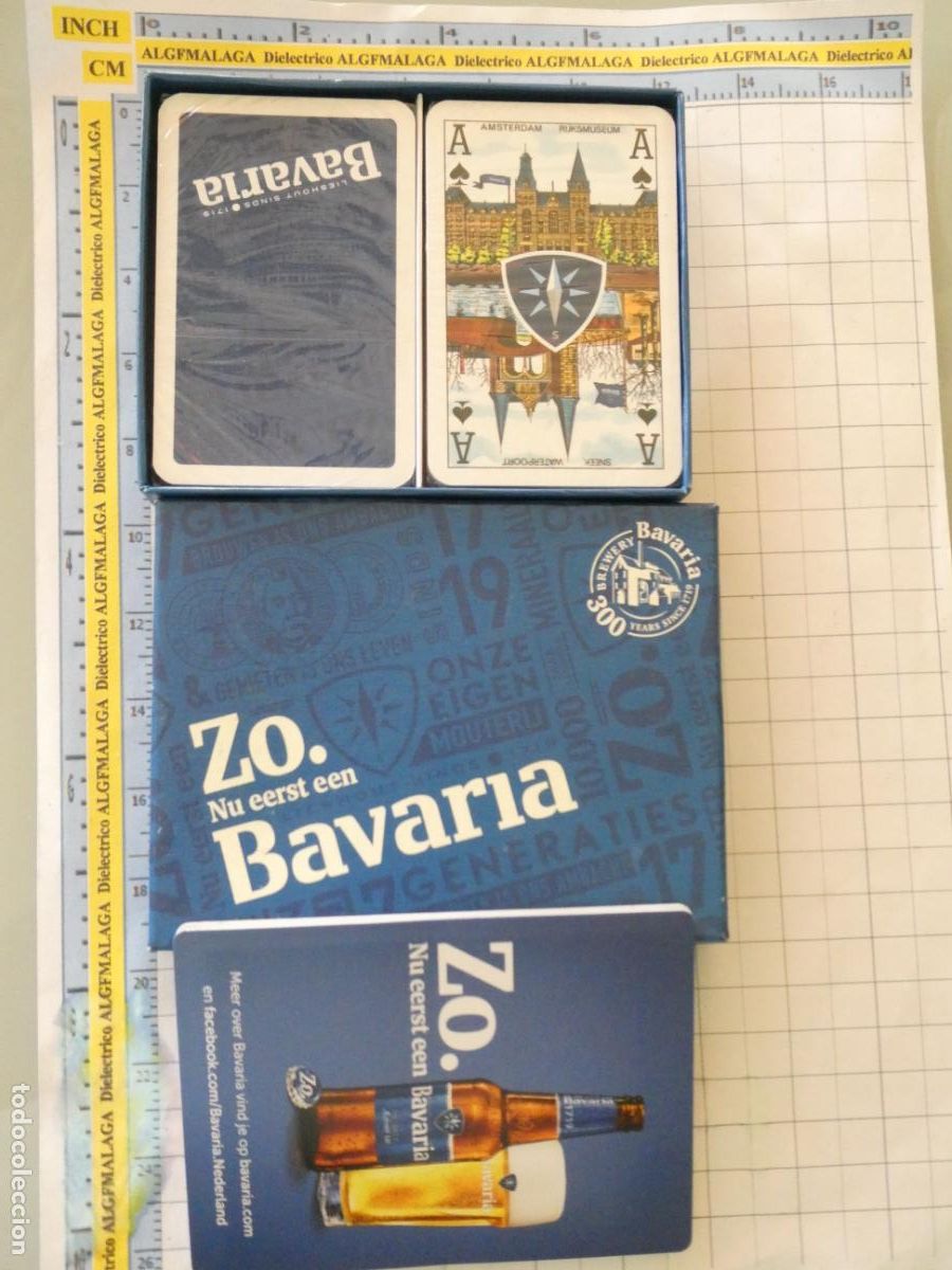 Barajas de cartas: 2 BARAJAS DE CARTAS DE P&Oacute;KER. BEBIDAS. CERVEZA CERVECER&Iacute;A BAVARIA HOLANDA. PRECINTADAS. 220GR