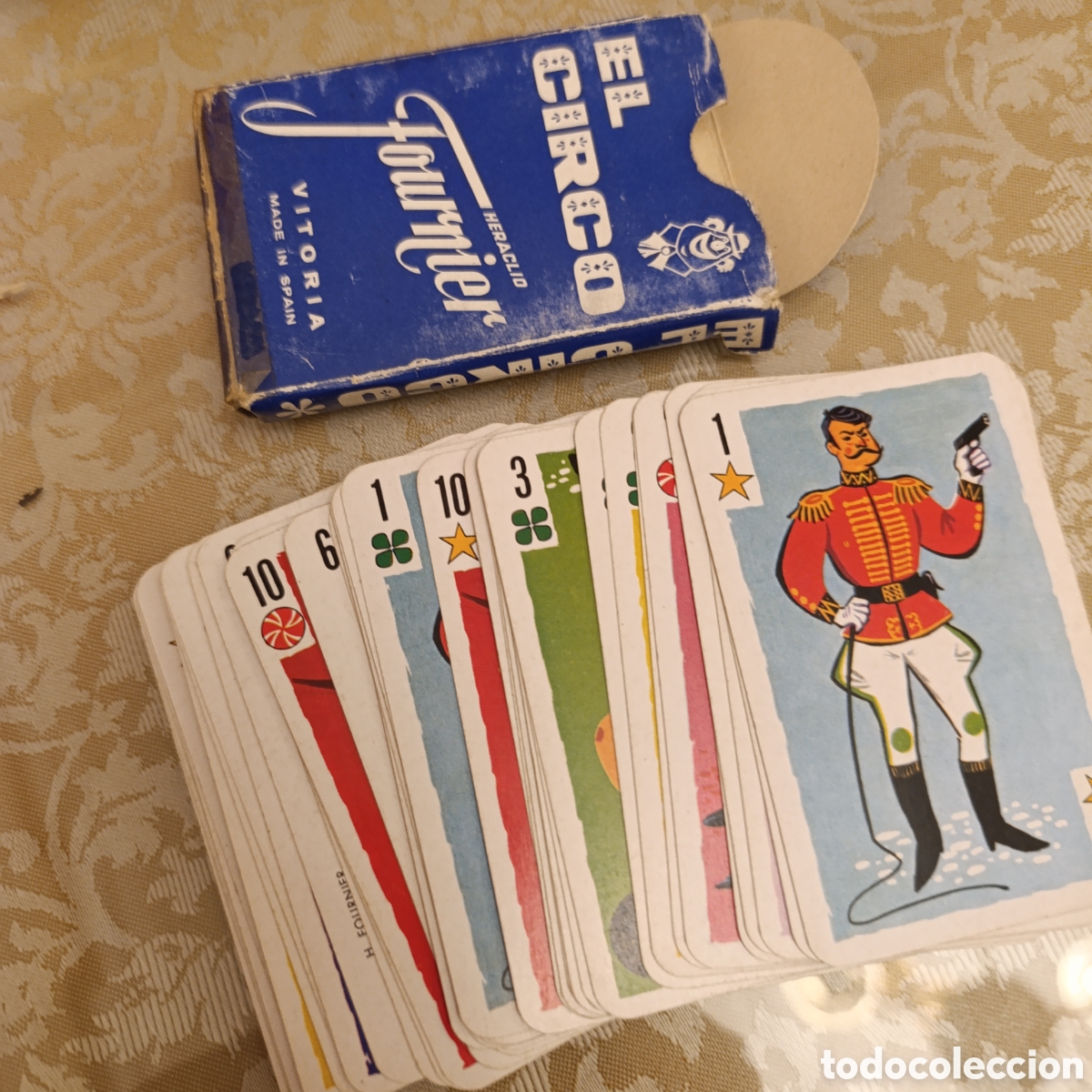 Barajas de cartas: Antigua baraja de cartas infantil &rdquo;El Circo&rdquo;,primera versi&oacute;n original,a&ntilde;os 60,completa