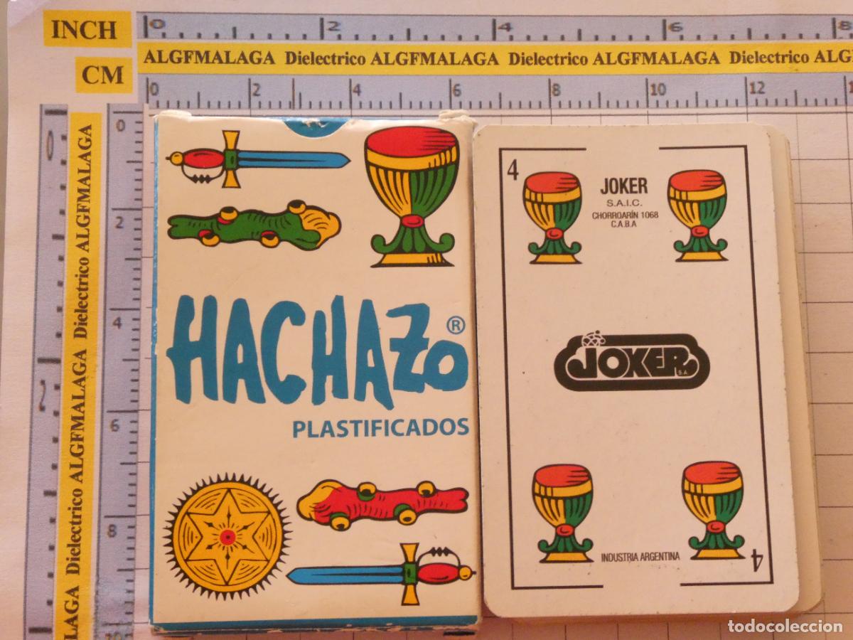 Barajas de cartas: BARAJA DE CARTAS ESPA&Ntilde;OLA. ARGENTINA. HACHAZO PLASTIFICADOS. 80GR