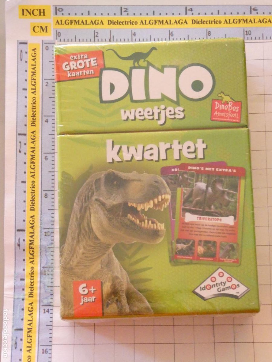 Barajas de cartas: JUEGO BARAJA DE CARTAS INFANTIL. CUARTETOS DINOSAURIOS HOLANDA PAISES BAJOS. PRECINTADA. 200GR