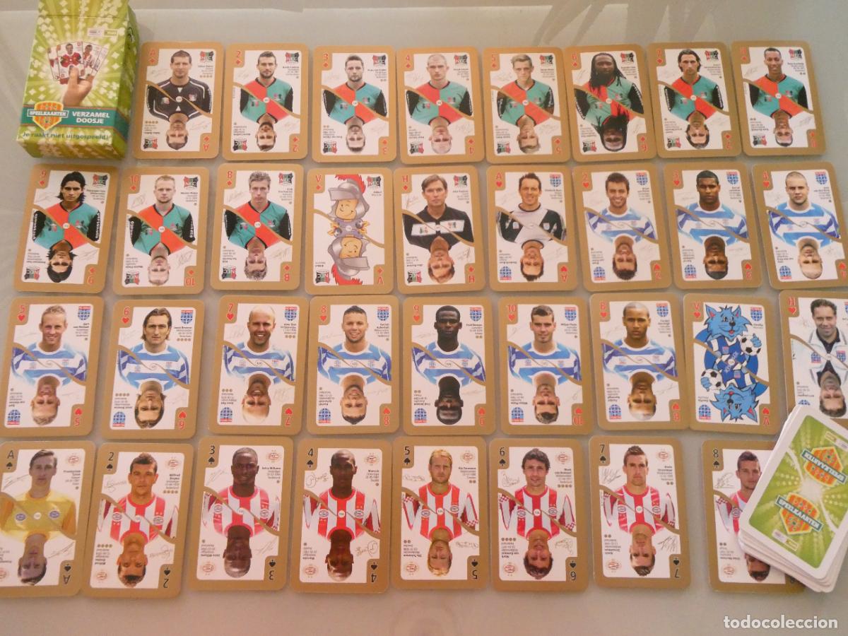 Barajas de cartas: BARAJA DE CARTAS DE P&Oacute;KER. LIGA HOLANDA JUGADORES EQUIPOS FUTBOL ZWOLLE PSV WAALWIJK NIJMEGEN. 90GR