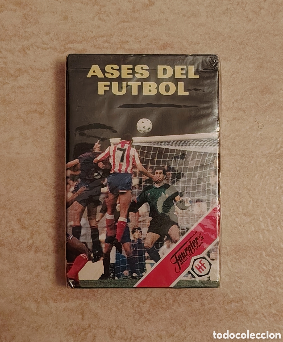 Barajas de cartas: Baraja cartas Ases del f&uacute;tbol - Heraclio Fournier - NUEVA PRECINTADA ESTRENAR SIN USAR DIFICIL