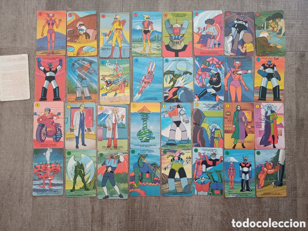 Barajas de cartas: Barajas de cartas Mazinger Z original a&ntilde;os 70 80 completa Fournier