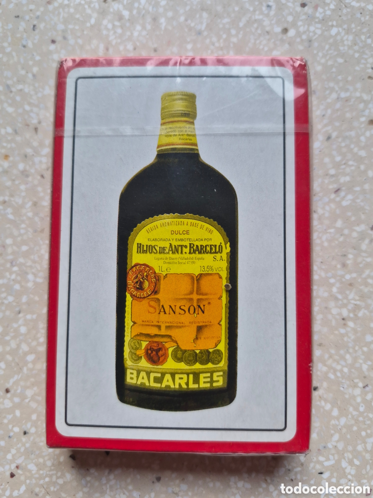 Barajas de cartas: Baraja Naipes FOURNIER Publicidad SANSON BACARLES - 40 cartas . PRECINTADA