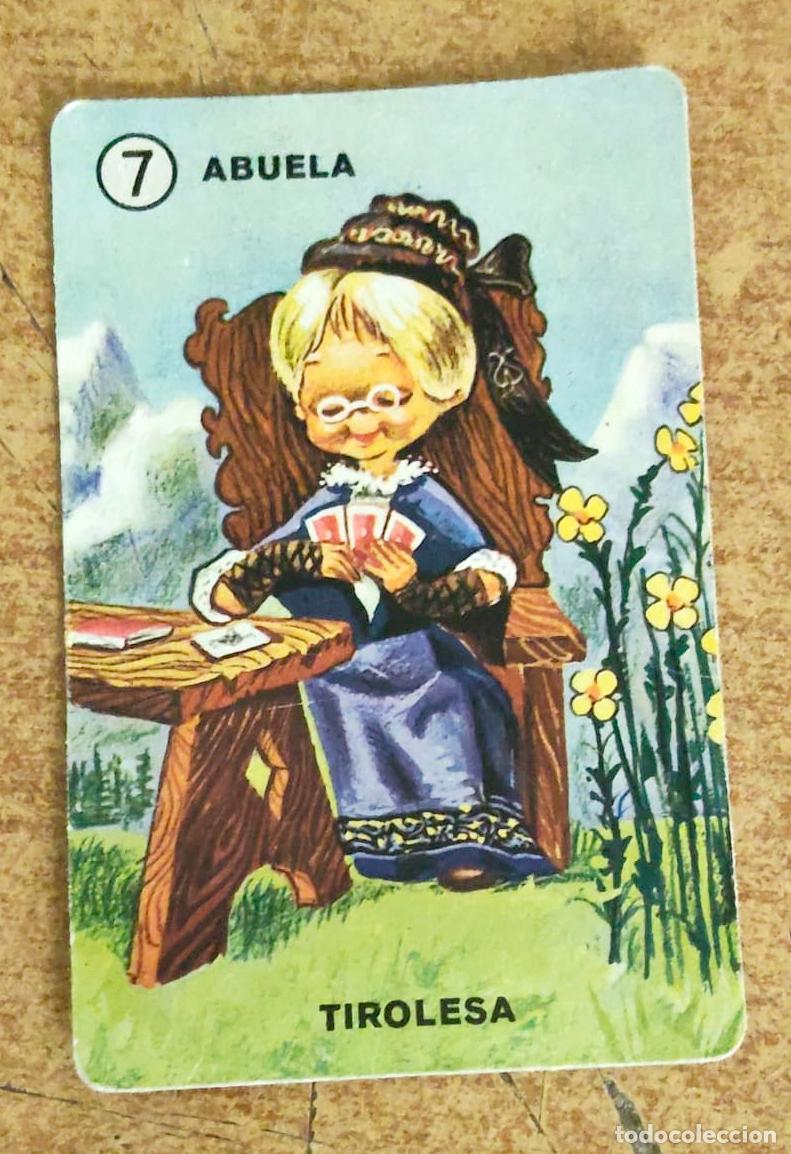 Barajas de cartas: Una Carta de Familias de 7 pa&iacute;ses - 7 ABUELA TIROLESA - H. FOURNIER - VITORIA 1964