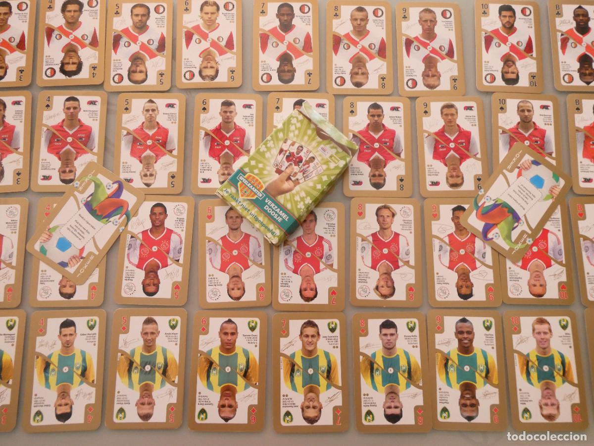 Barajas de cartas: BARAJA DE CARTAS DE P&Oacute;KER. LIGA HOLANDA JUGADORES EQUIPOS FUTBOL. AJAX, AZ ALKMAAR, FEYENOORD, 90GR